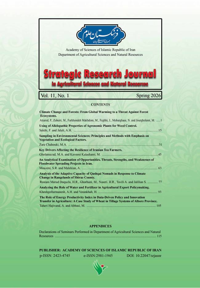 Strategic Research Journal of Agricultural Sciences and Natural Resources
