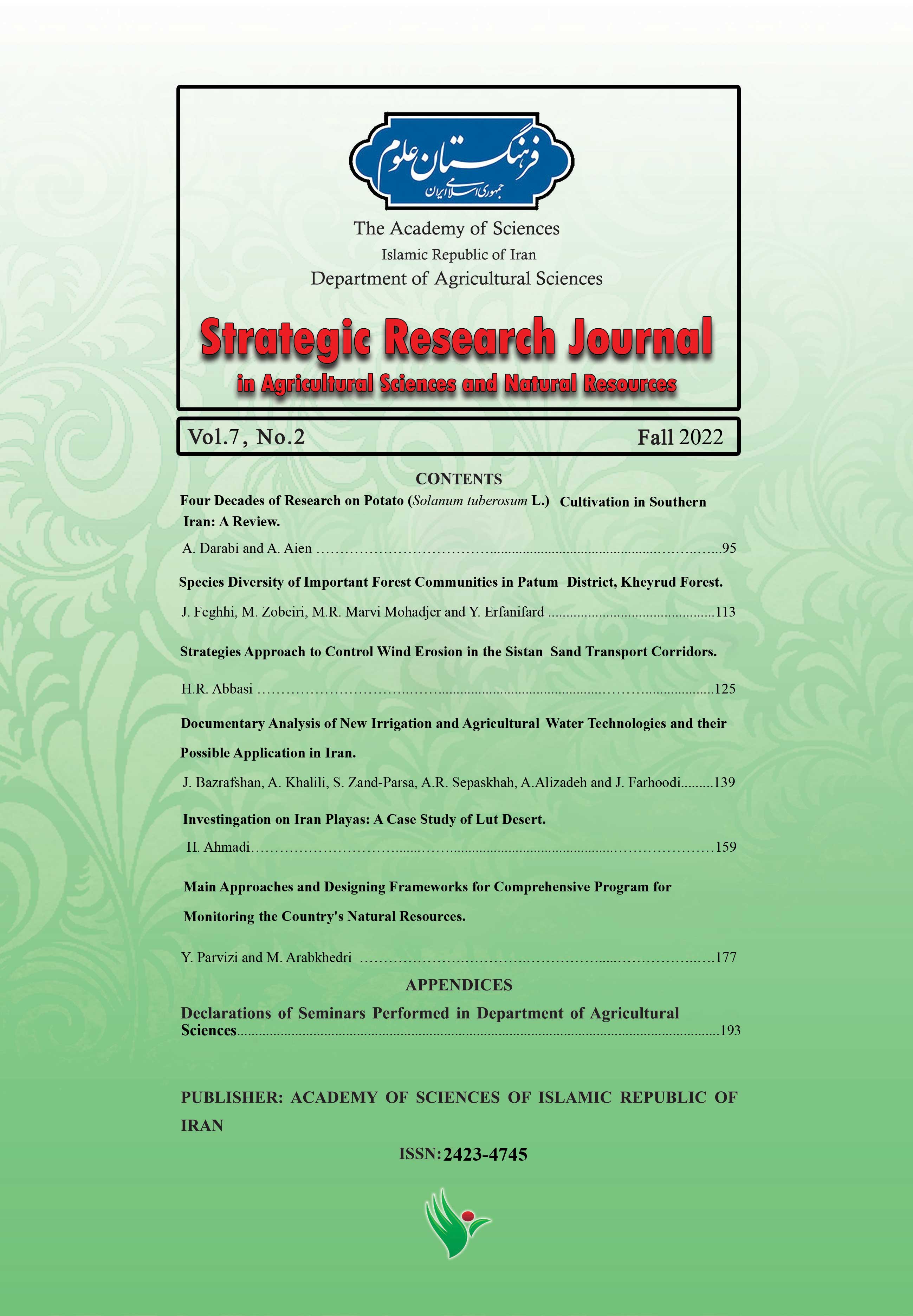 Strategic Research Journal of Agricultural Sciences and Natural Resources
